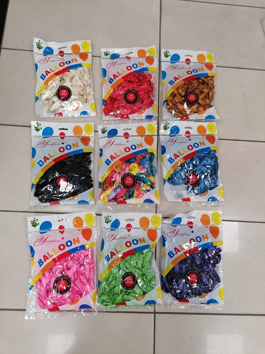 Balony lateksowe Yufan 5 cm 100 szt mix kolorów