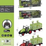Zabawkowy Ciągnik Rolniczy RC Zielony 43cm 27MHz