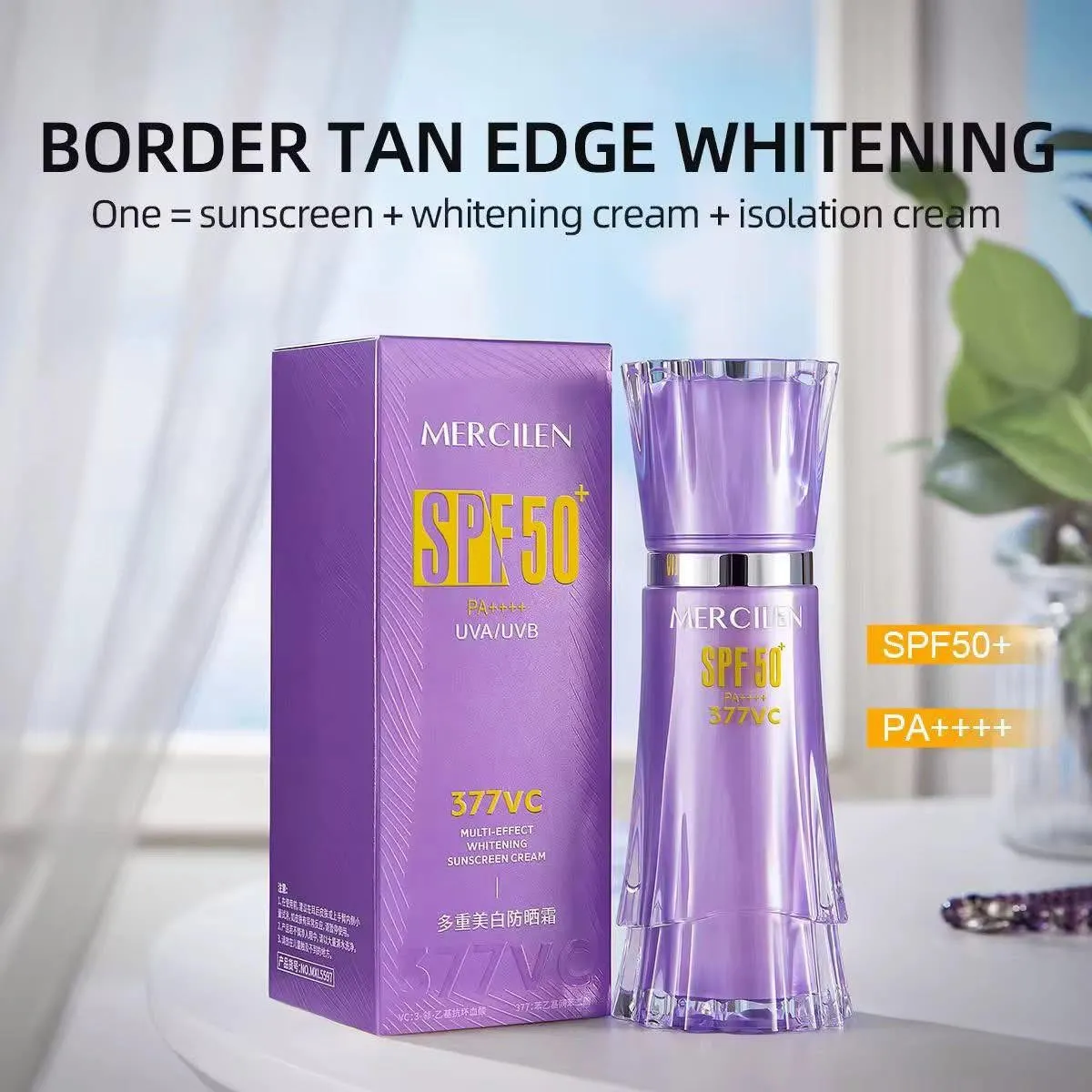 Mercilen Krem z filtrem SPF50+ PA++++ wybielający 377VC
