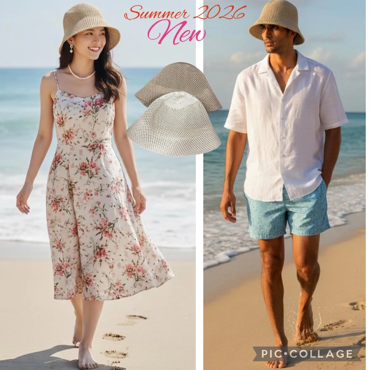 Kapelusz słomkowy beżowy Summer 2026