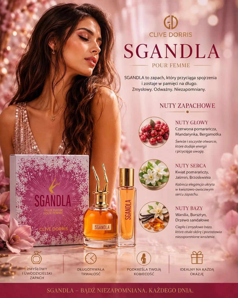 Clive Dorris Sgnadla Pour Femme Zestaw Perfum 50+20ml