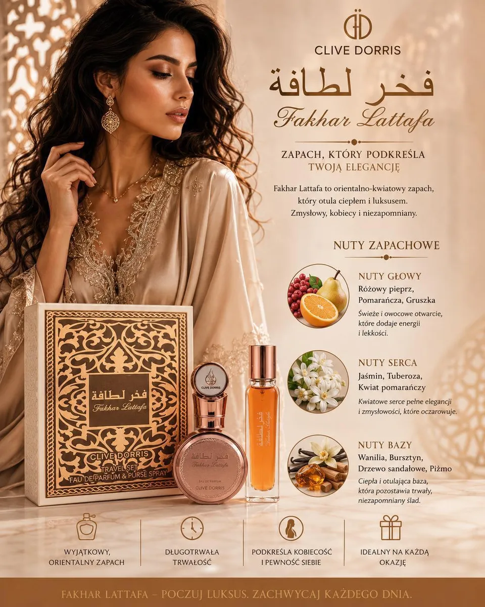 Fakhar Lattafa Travel Set 50+20ml Inspiracja L'Interdit