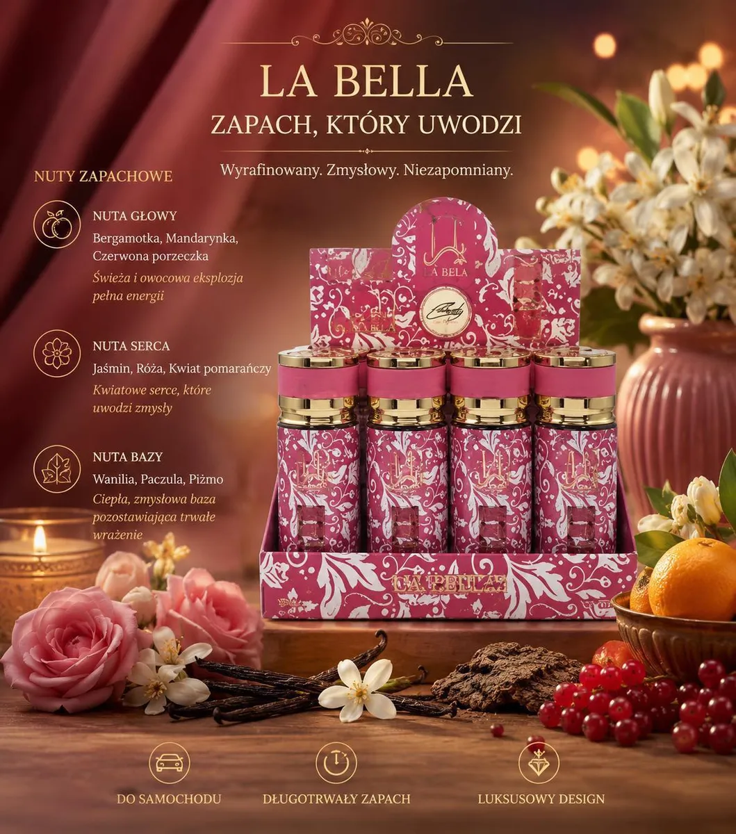 La Bella mgiełka do ciała zapachowa różowa