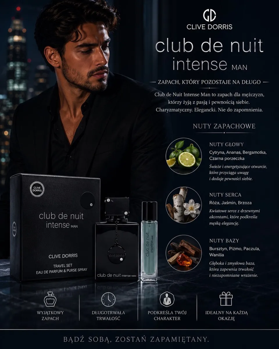 Armaf Club de Nuit Intense Man Zestaw Podróżny 50+20ml