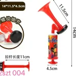 Trąbka dmuchana Air Horn czerwona 14x11.5x4.5cm