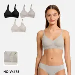Ounuo Bielizna Damska Bezszwowa Szary XL M L