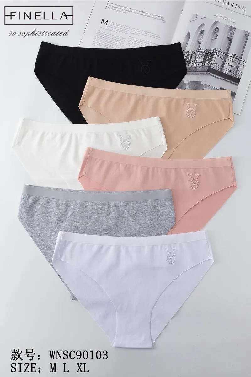 Finella Majtki Damskie Bawełniane M L XL Wielokolorowe