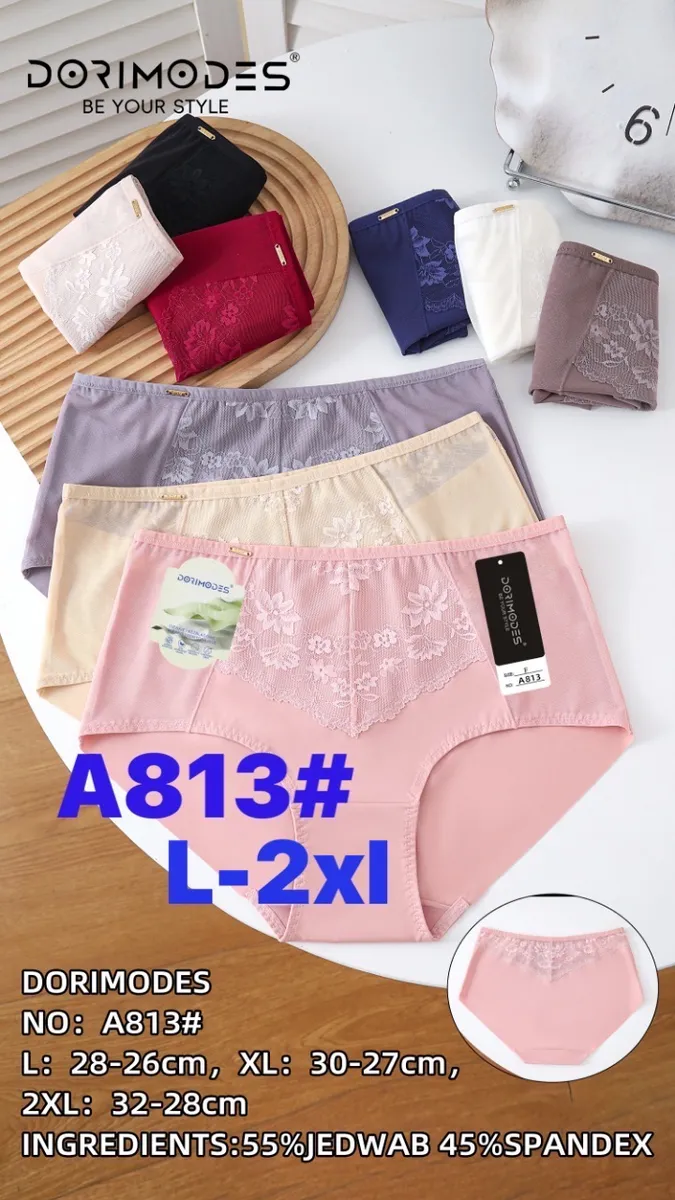 Dorimodes A813 Majtki Bielizna Damska Różowe L-2XL