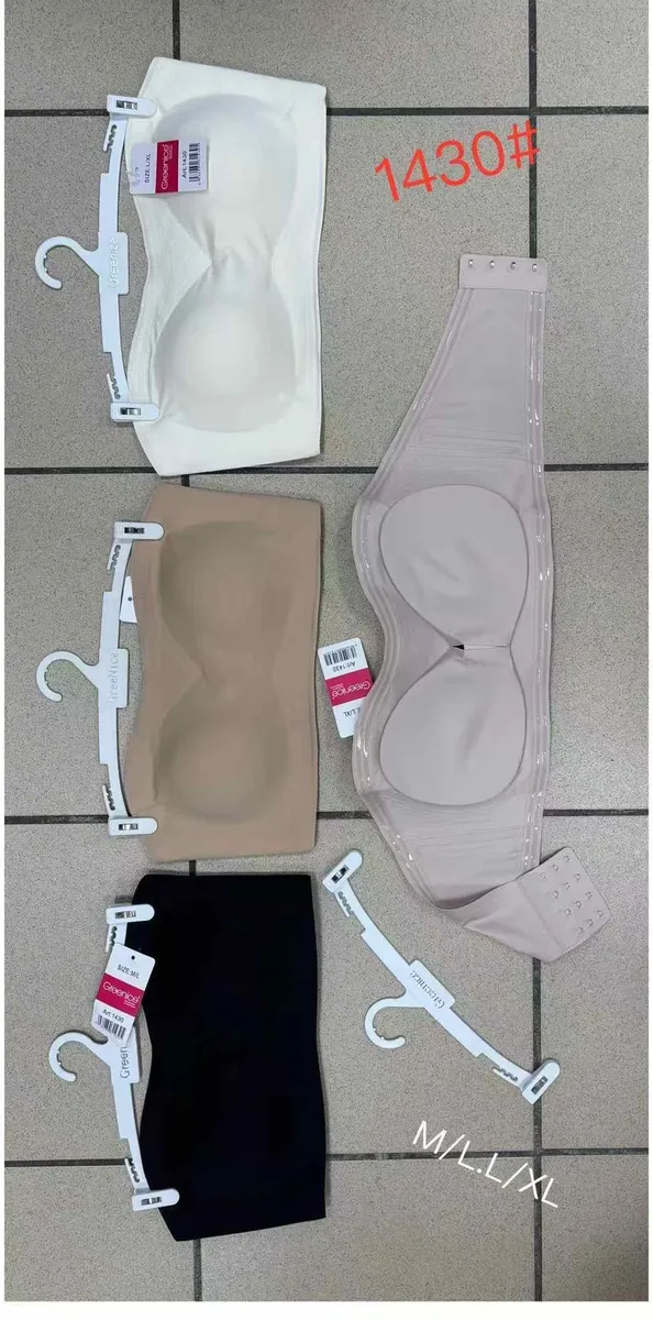 Mix biustonoszy bezszwowych M-L-XL beż czarny biały