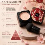 Puder Sypki z Aplikatorem Kwiat Wiśni Jedwabiste Wykończenie