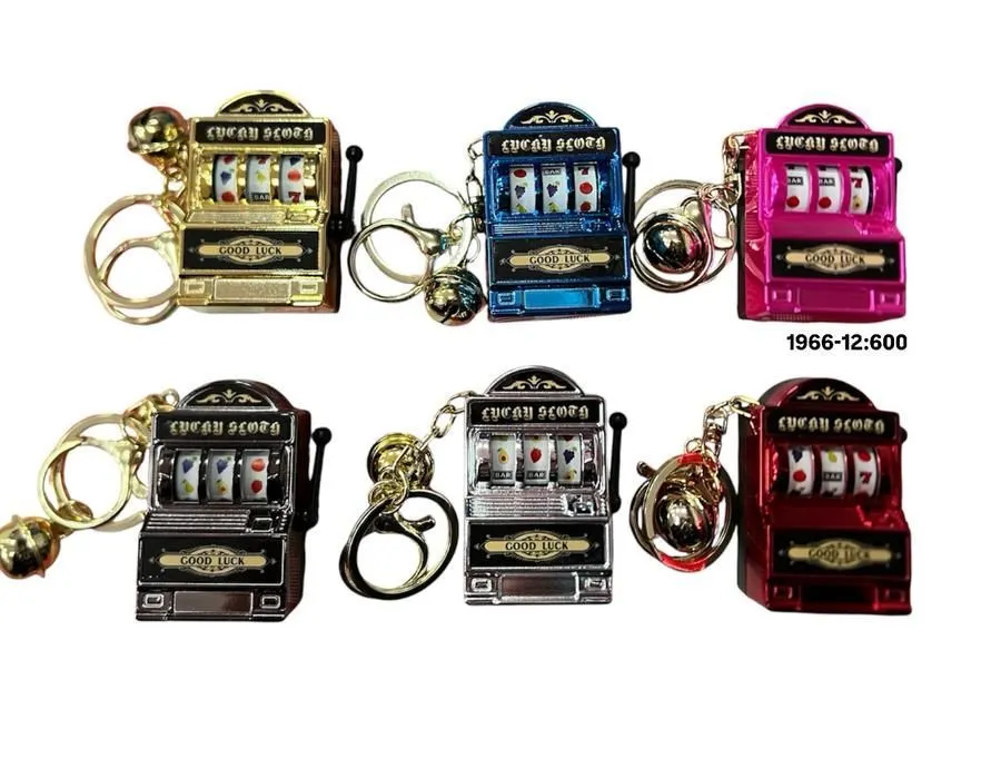 Miniaturowy brelok slot machine Good Luck wielokolorowy