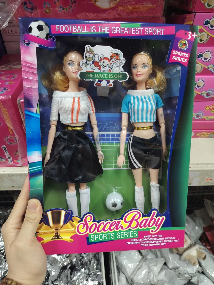 Zestaw lalek Soccer Baby Sports Series 3+ z piłką nożną