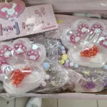Zestaw DIY Łapki Pinkping z Kulkami Różowe