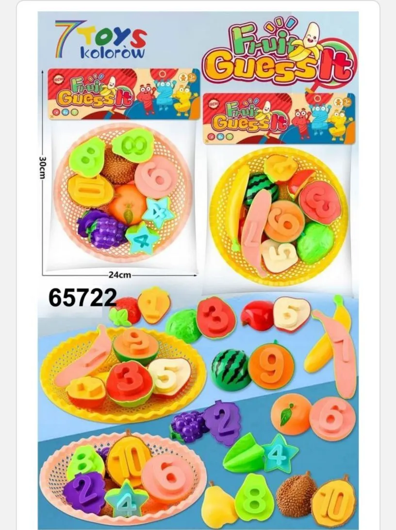Zabawka edukacyjna 7Toys Fruit Guess It kolorowa 30x24cm