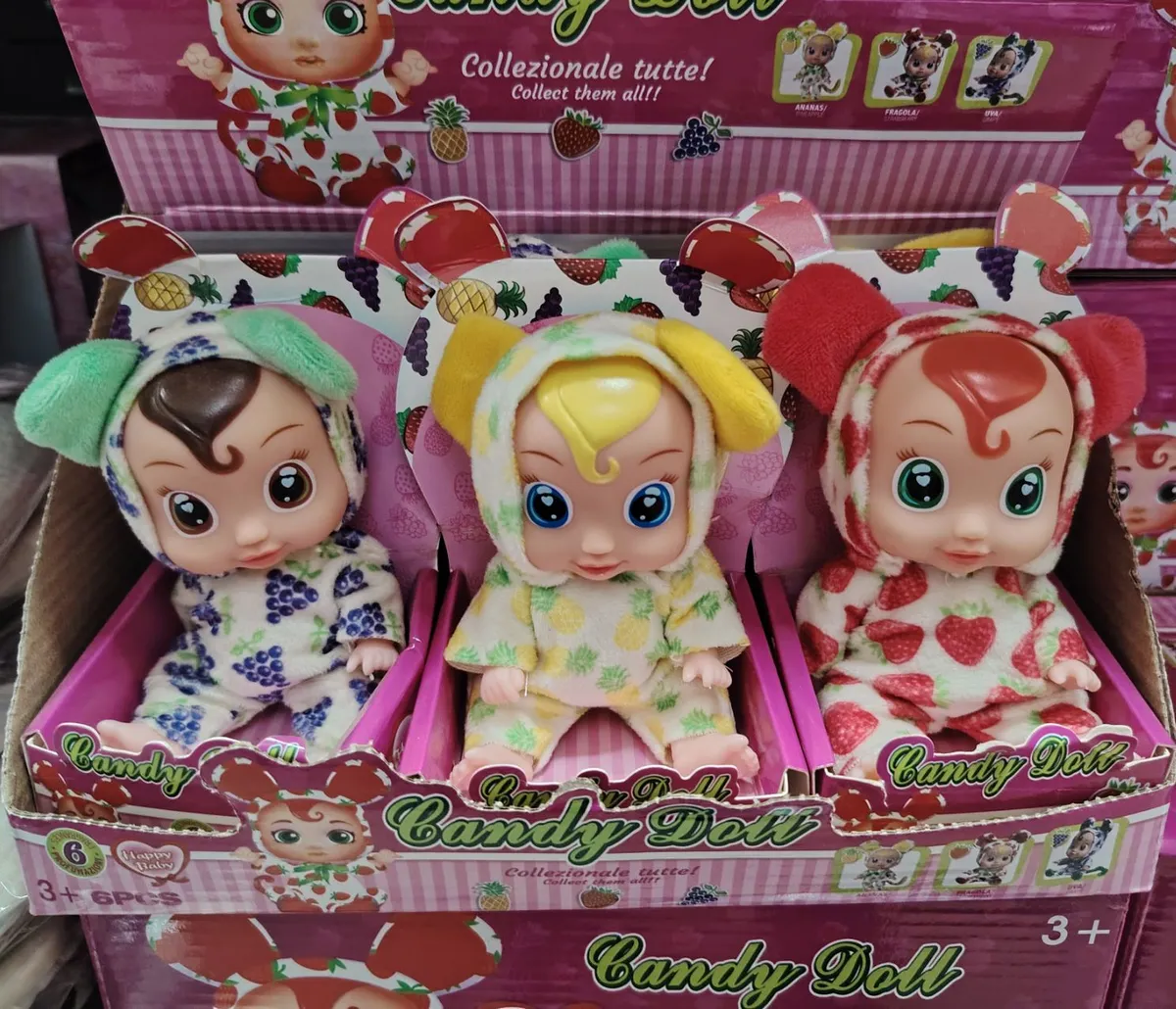 Lalki Candy Doll Kolekcjonerskie 3 szt. owoce 3+