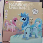 Rainbow Unicorn Hongjie Zabawka Elektryczna Jednorożec Światło Muzyka 3+