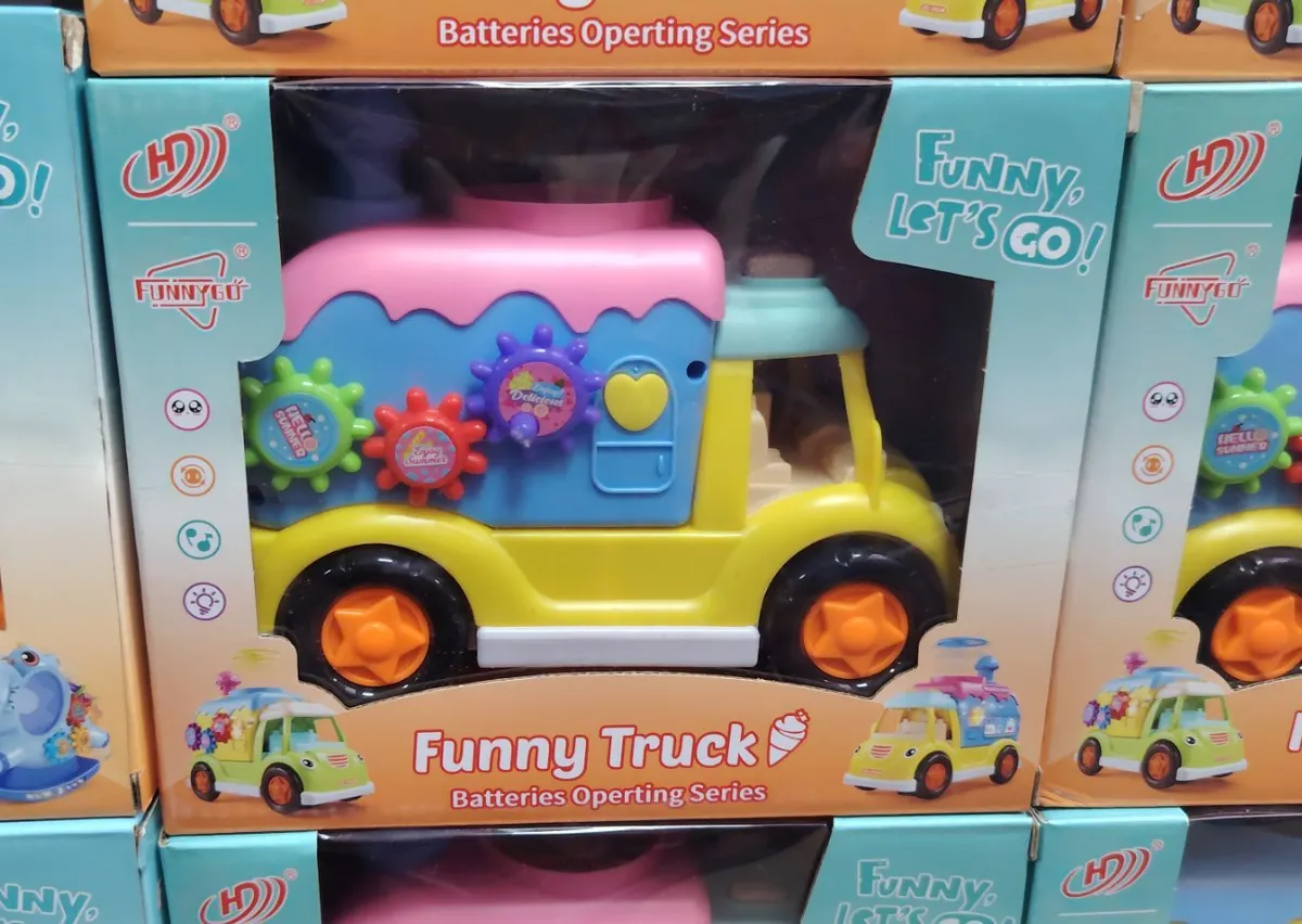 Zabawka Funny Truck Lodziarnia Elektryczna Żółta HDJ