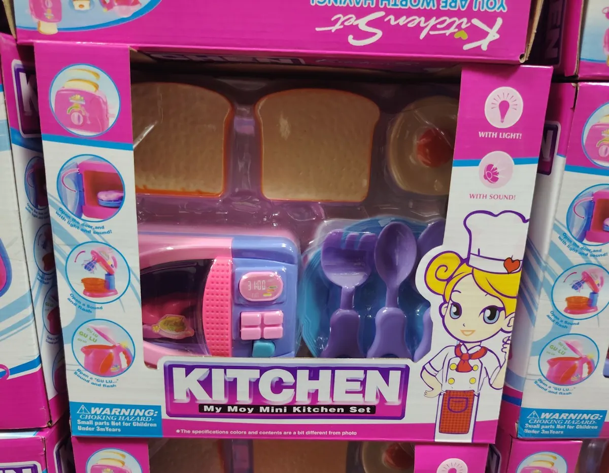 My Joy Mini Kitchen Set Różowy Zestaw Zabawkowy