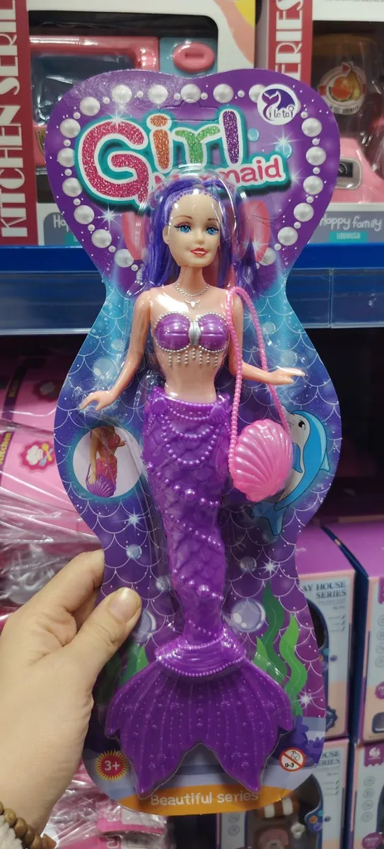 Lalka Girl Mermaid Fioletowa Beautiful Series 3+
