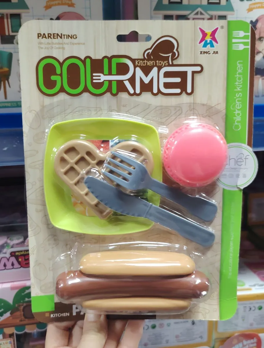 Zabawkowy Zestaw Kuchenny Gourmet Parenting Waffle Hot Dog