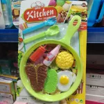 Zabawka Kuchenna Patelnia z Akcesoriami 3+ Zielona