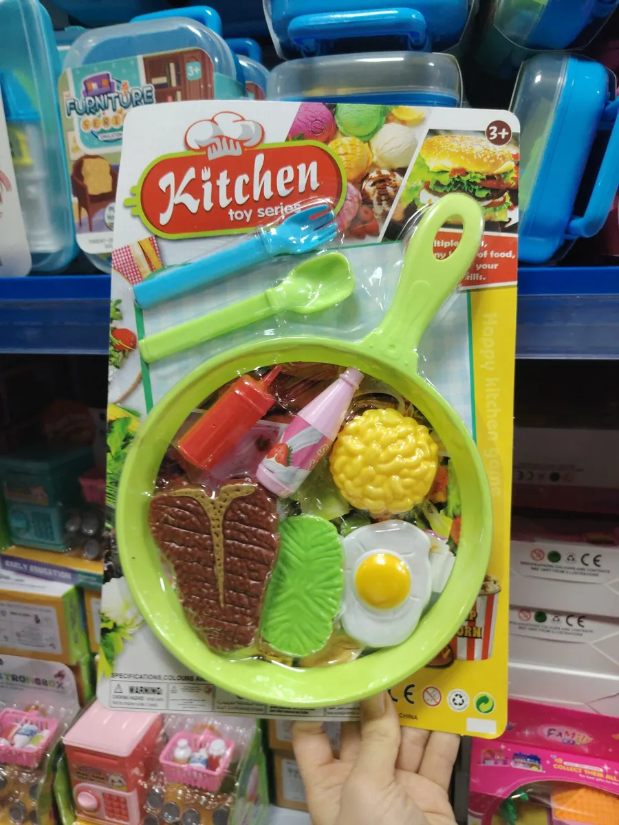 Zabawka Kuchenna Patelnia z Akcesoriami 3+ Zielona