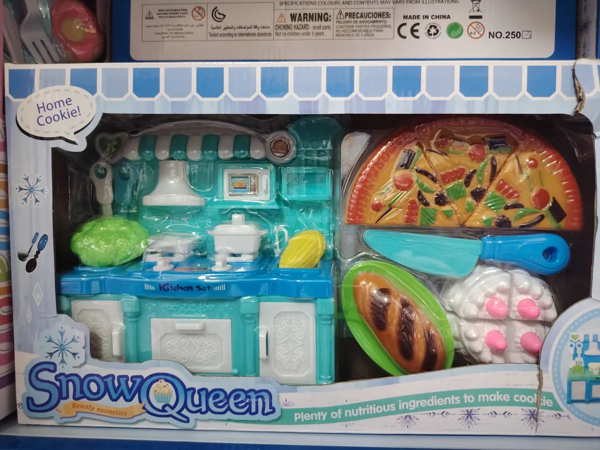 Snow Queen Zestaw Kuchenny z Ciasteczkami Niebieski