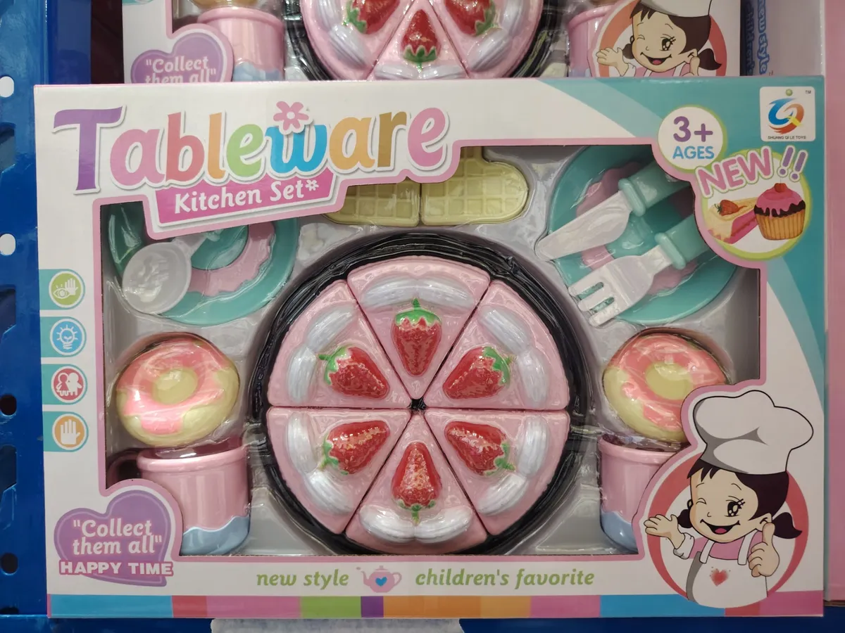 Zestaw Zabawek Kuchennych Tableware Kitchen Set 3+ Różowy