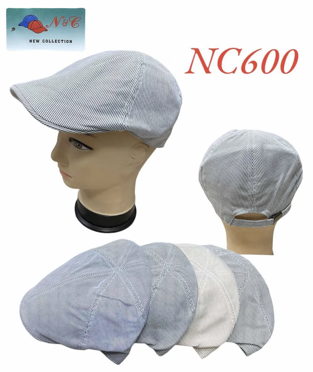 Czapki N&C NC6600 Mix Szare Prążkowane