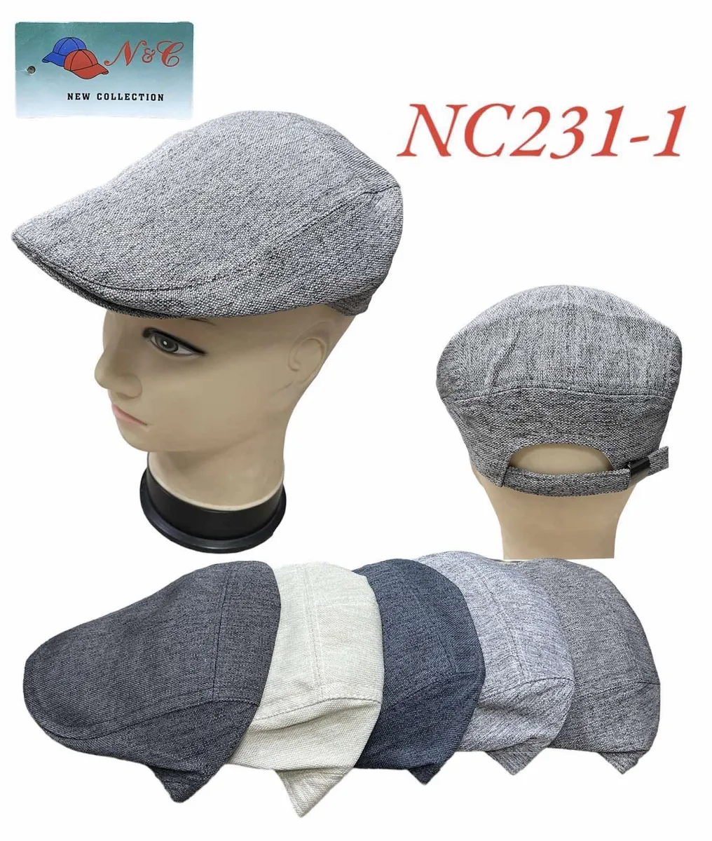 Czapki N&C Mix Szare Granatowe Beżowe NC231-1