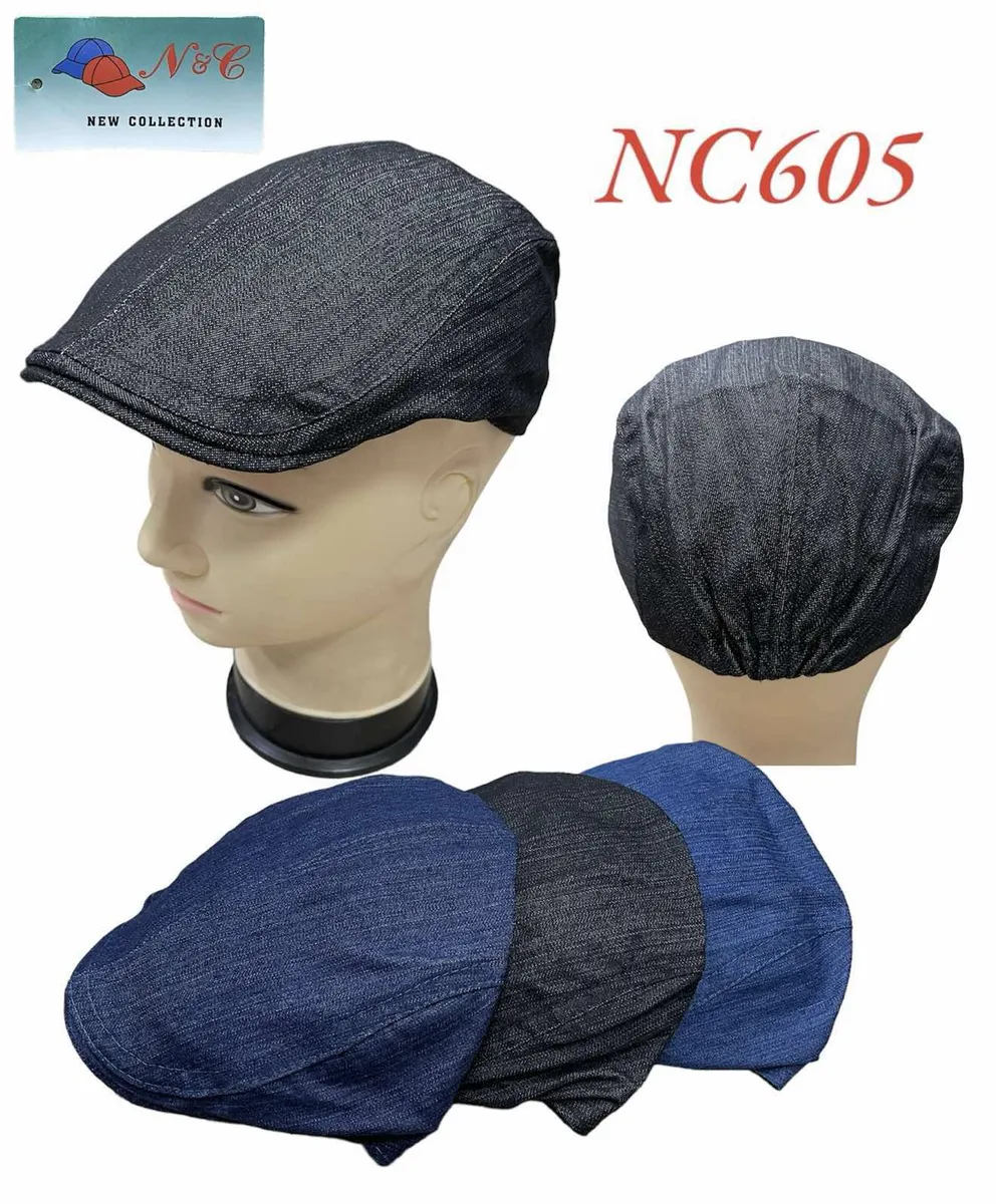 Czapki N&C Denim Mix Granatowa Czarna NC605