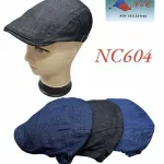 Czapki N&C NC604 Denim Mix Granat Czarny