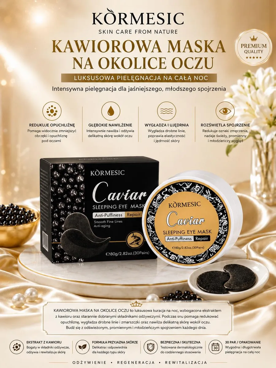 KörMesic Caviar Sleeping Eye Mask 30 par 80g