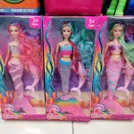 Lalki Syrenki Beauty Różowa Turkusowa Fioletowa 3+