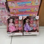 Happy Tyme Princess Doll Różowa i Fioletowa z Akcesoriami