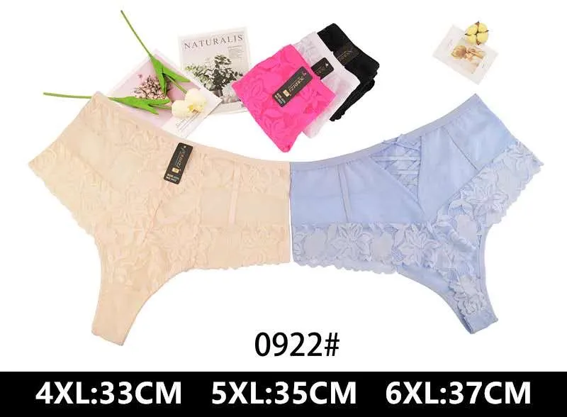 Bielizna damska Naturális Majtki Plus Size 4XL-6XL Koronkowe