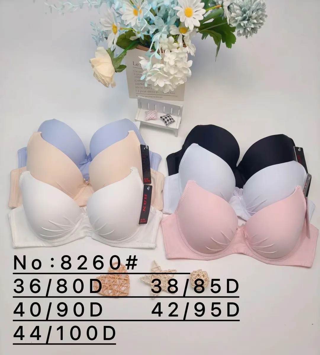 Biustonosz push-up damski beżowy/czarny/biały 36/80D-44/100D