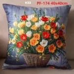 Poszewki dwustronne wielkanocne tulipany 45x45cm