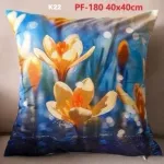 Poszewki dwustronne wielkanocne krokusy 45x45cm