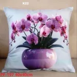 Poszewki dwustronne wielkanocne orchidea fioletowa 45x45cm