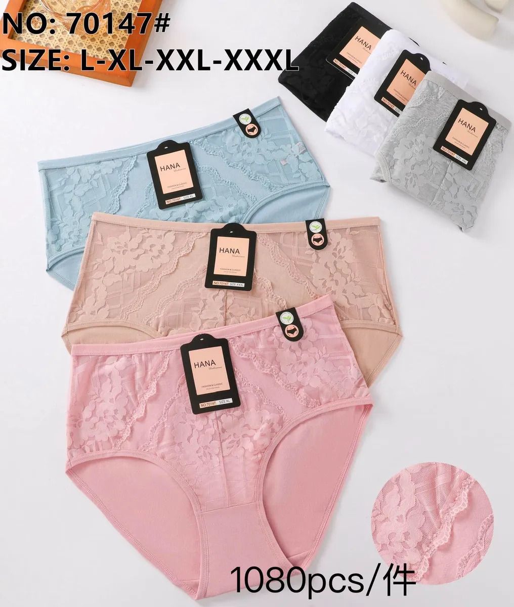 Hana Majtki Damskie Koronkowe L-XL-XXL-XXXXL Wielokolorowe