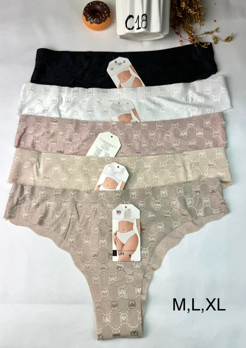 Bielizna damska stringi LV wzór M-L-XL 4 kolory