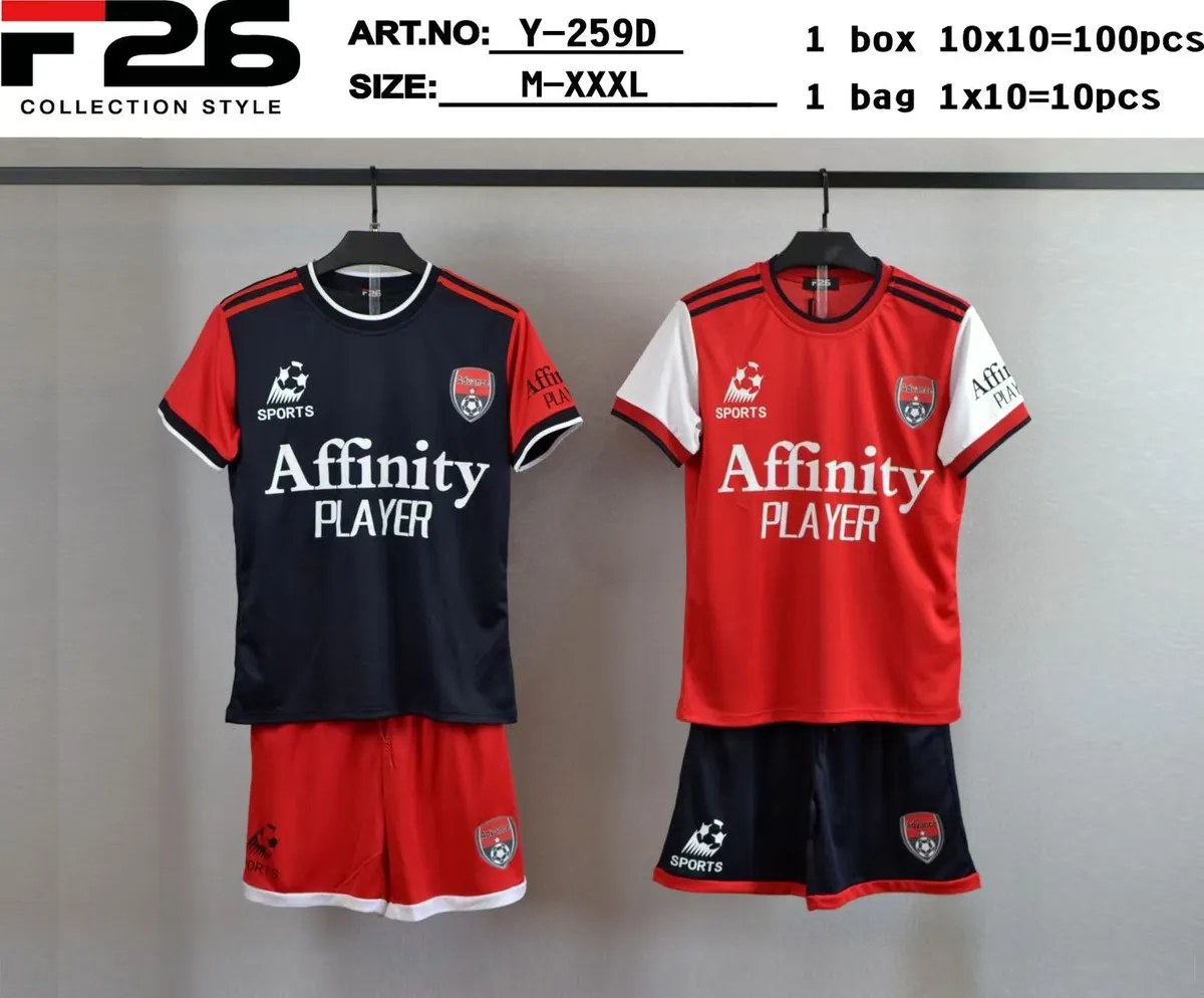 Komplet sportowy T226 Affinity Player granatowo-czerwony M-XXXXL