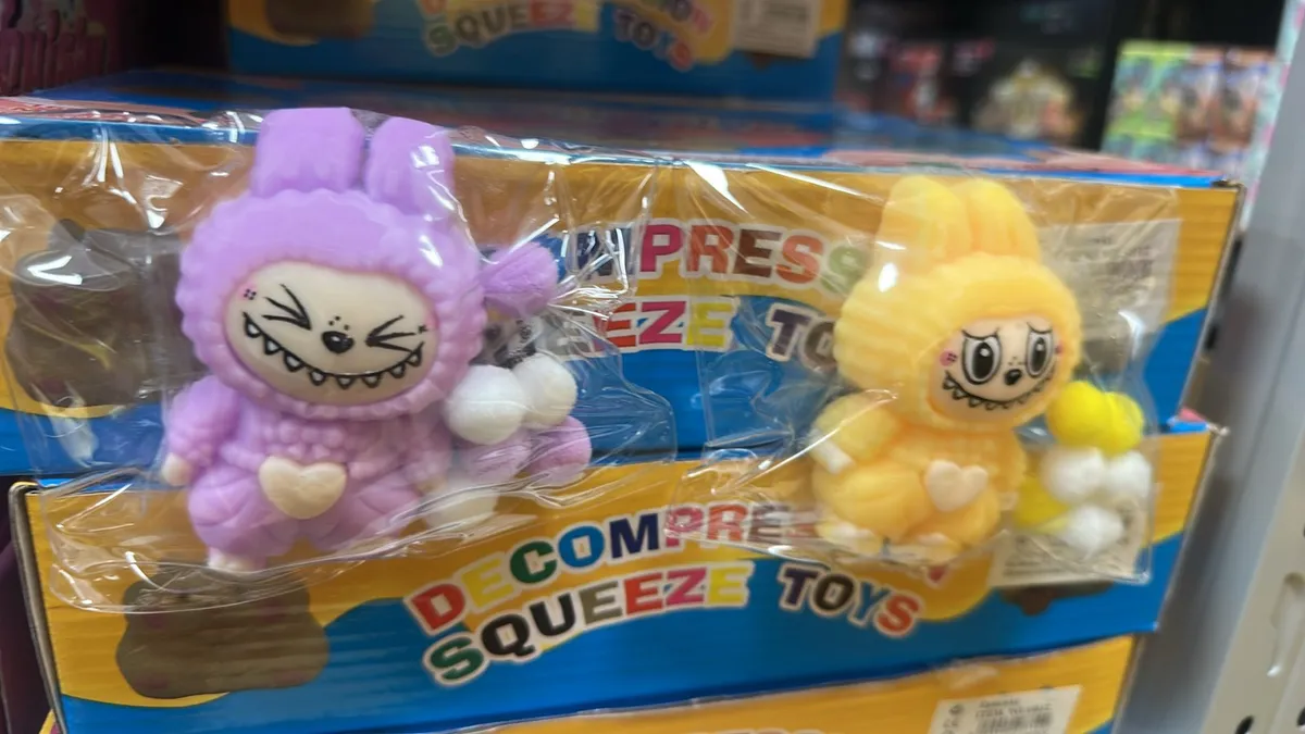 Gniotki Antystresowe Squeeze Toys Fioletowy Żółty Króliki