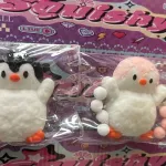 Gniotki Antystresowe Pingwiny Squishy Czarny i Różowy