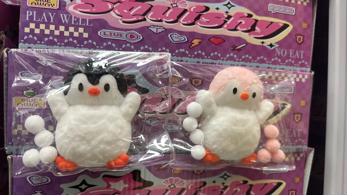 Gniotki Antystresowe Pingwiny Squishy Czarny i Różowy