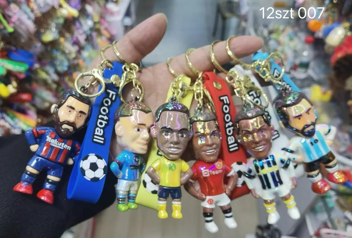 Brelok do kluczy piłka nożna figurki piłkarzy