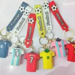 Brelok do kluczy piłka nożna Messi Ronaldo mix kolorów
