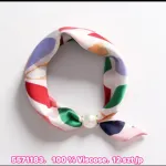 Wiscose'owy Choker z Perłą Wielokolorowy