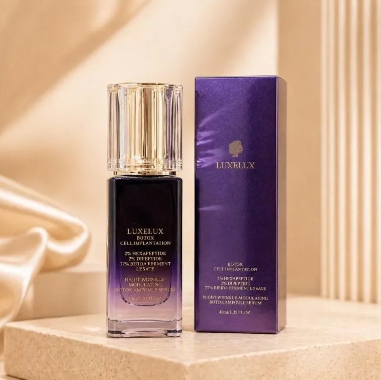 LUXELUX Serum Ampułkowe Botox na Noc 40ml Fioletowe